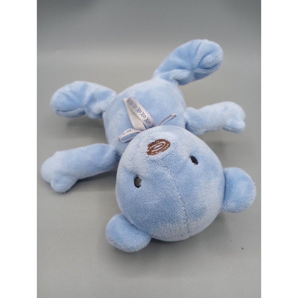 Carter's Classics Baby Blue Teddy Bear Rattle Plush Infant Toy Prestige Toys - Picture 6 of 11